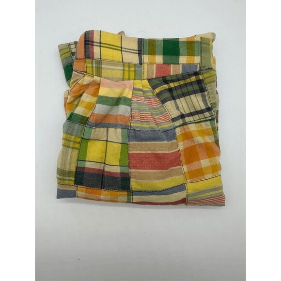 J. Crew Top Patch Work w/ Straps Criss Crossed on Back Sz 2 Cotton Multicolored - Picture 2 of 7